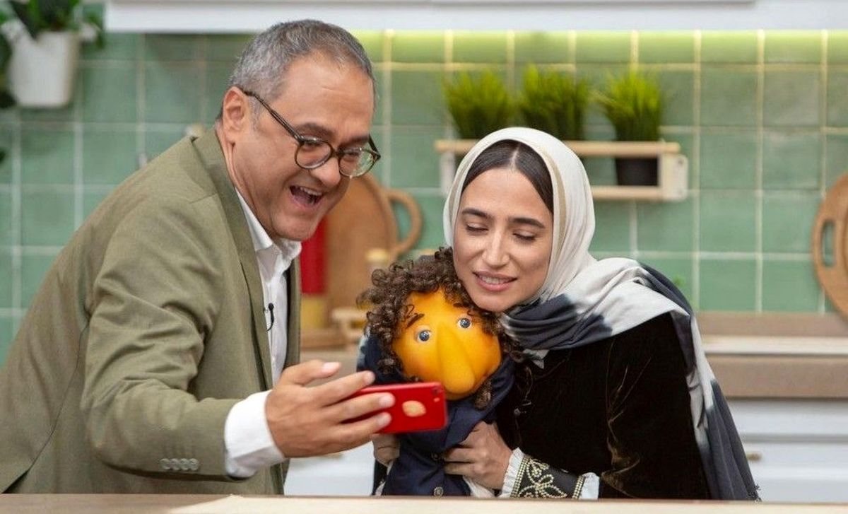 دکوراسیون شیک اما بیزرقوبرق خانه رامبد جوان و نگار جواهریان