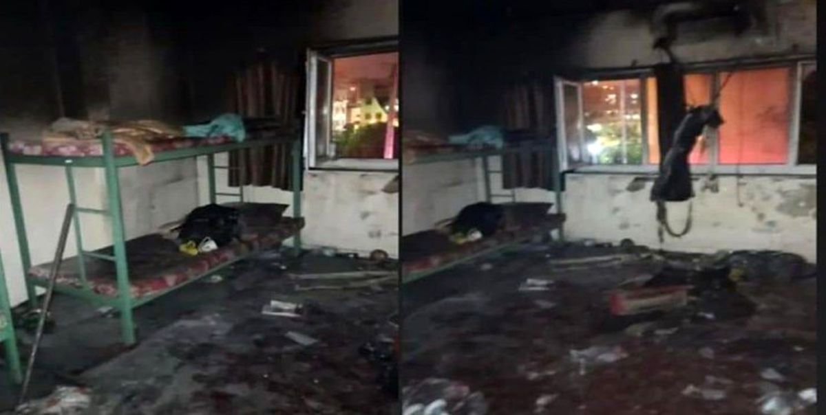 آتشسوزی در خوابگاه دخترانه ایلام | نجات ۲۰ دانشجو در عملیات نفسگیر