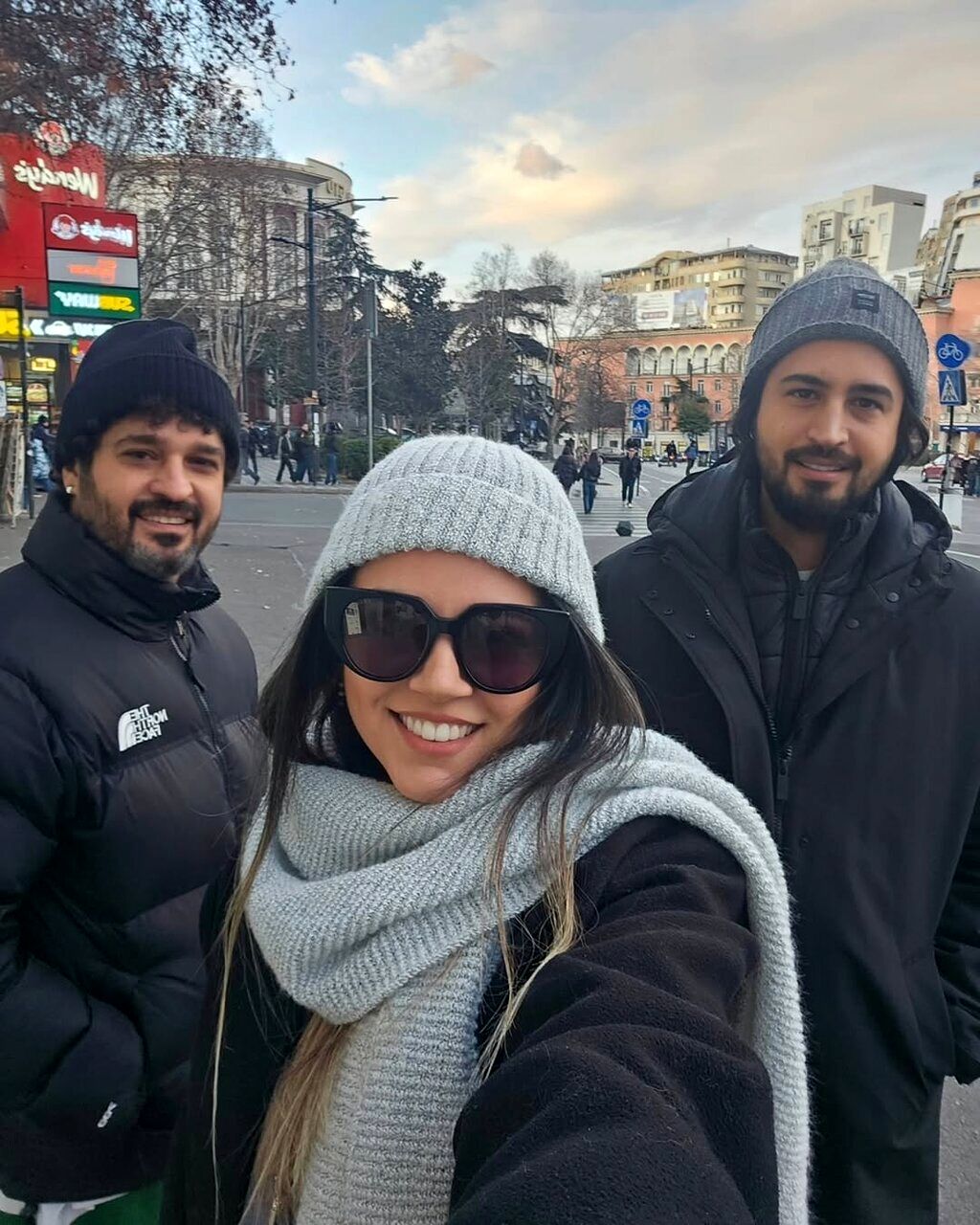تصویر؛ بازیگران جان سخت در تفلیس گرجستان