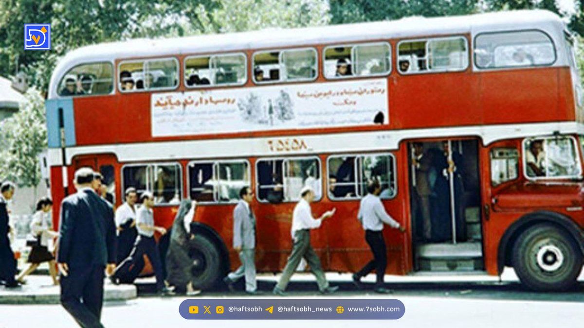 تونل زمان؛ عکسی زیرخاکی از اتوبوس دوطبقه شوش تا شهرری