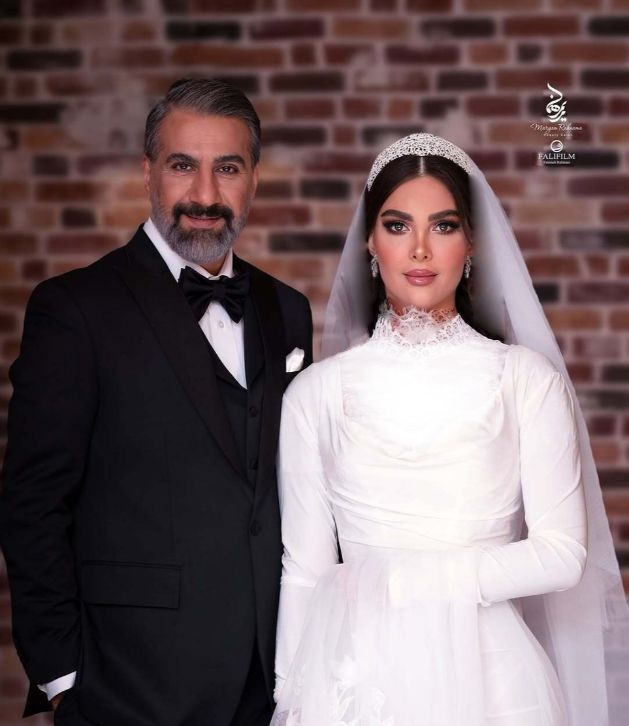 لباس عروس همسر محمد نادری