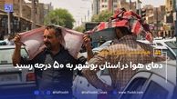 دمای هوا در استان بوشهر به 50 درجه رسید