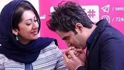 استایل |  امیرعلی نبویان و همسرش بهار خانوم با موهای فرفری در جشنواره ۲۵