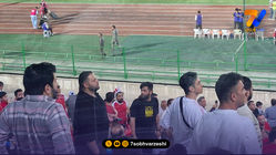 شعار هواداران پرسپولیس علیه درویش؛ حیا کن رها کن شروع شد!