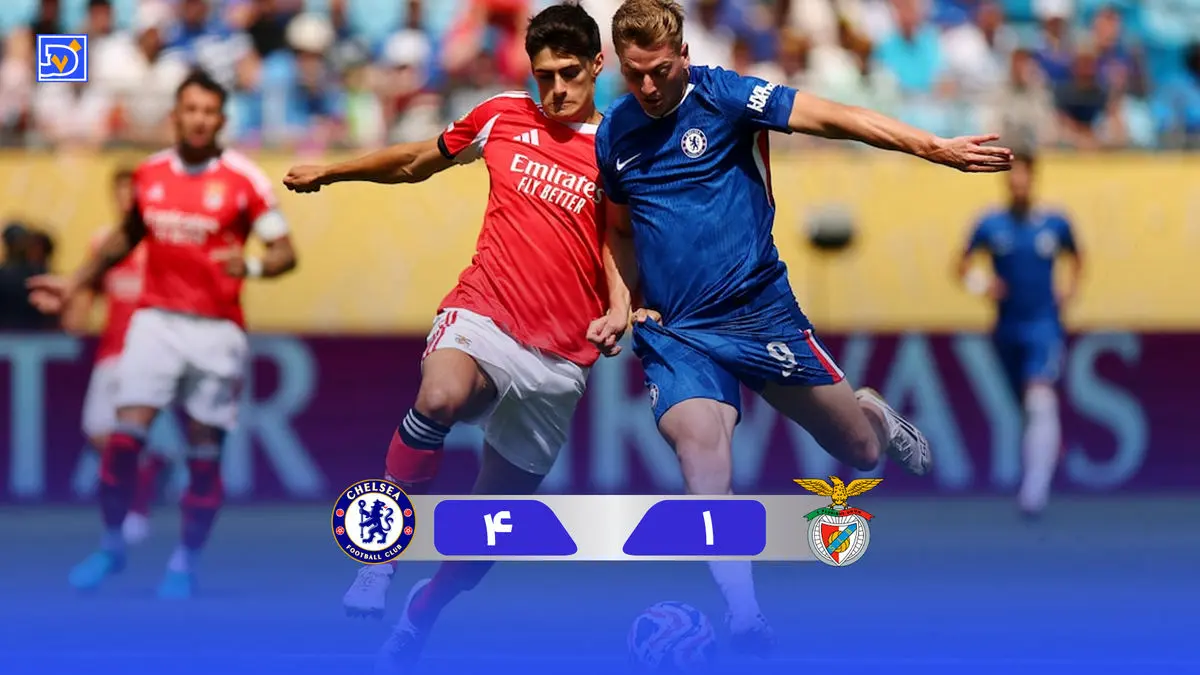 خلاصه بازی چلسی 4 - بنفیکا 1 (جام جهانی باشگاه‌ها)