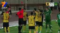 اخراج آریا یوسفی و 10 نفره شدن سپاهان مقابل شمس آذر
