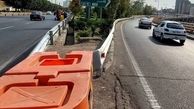 حذف گاردریل‌های فلزی در بزرگراه شهید چمران
