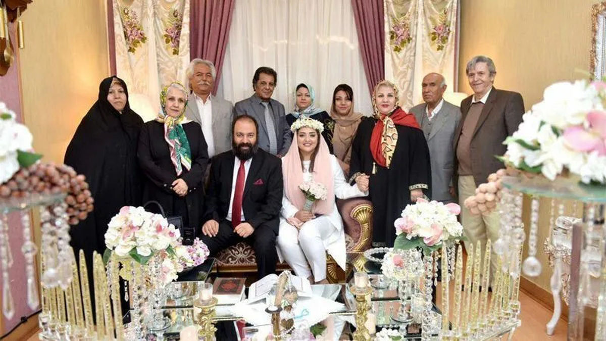 رو بوسی علی اوجی با مادرزن جوانش+ بیوگرافی فرح خیری