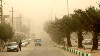 گرد و خاک در راه ایلام؛ هشدار نارنجی صادر شد