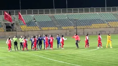 پایان بازی و صدرنشینی پرسپولیس در لیگ زنان با برتری یک گله برابر وارش