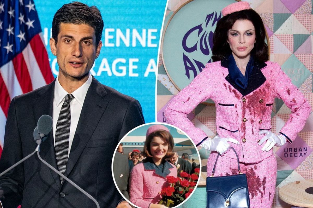 جنجال لباس هالووین خانم بازیگر/ خون ترور کندی روی لباس