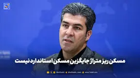 مسکن ریز متراژ جایگزین مسکن استاندارد نیست

