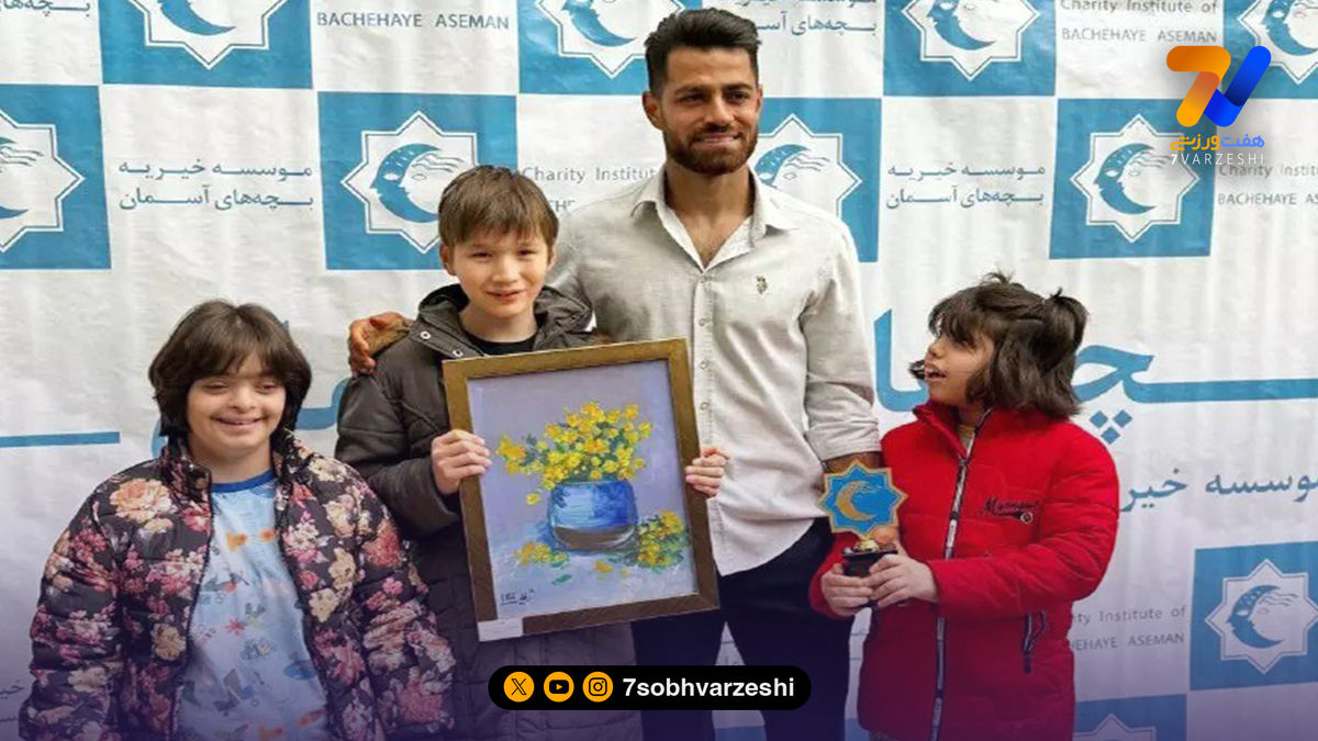 حضور صمیمی پورعلی‌گنجی در جمع کودکان توان‌یاب