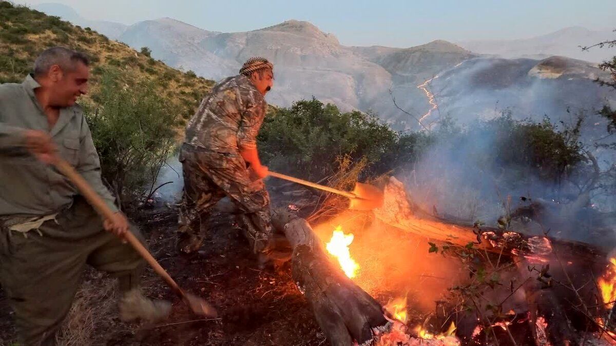آتش سوزی در پارک ملی تندوره؛ ۲۰ هکتار خاکستر شد