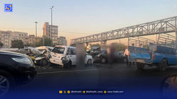 تصادف زنجیره‌ای در آزادگان؛ ترافیک سنگین در مسیر غرب به شرق
