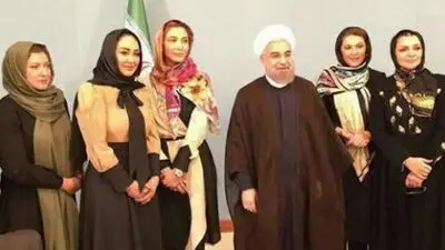 استایل بازیگران ایرانی در دیدار با حسن روحانی / از فریبا نادری و لاله اسکندری تا گلزار و شهاب حسینی + عکس ها