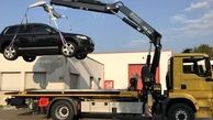 خودرویی از جلوی کلانتری با جرثقیل دزدیده شد
