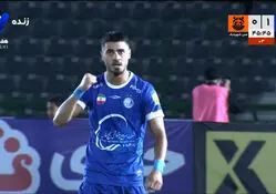  گل اول استقلال به  مس شهربابک توسط سحرخیزان