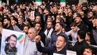 محسن افشانی و جواد قارایی در دیدار با رهبر انقلاب در مراسم بزرگداشت شهدای جنگ رژیم صهیونیستی