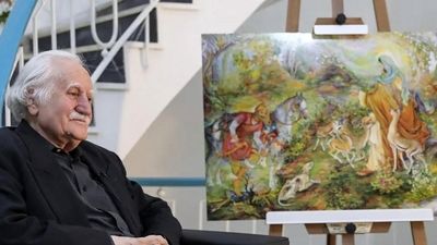 پیکر «استاد فرشچیان» به خاک سپرده شد