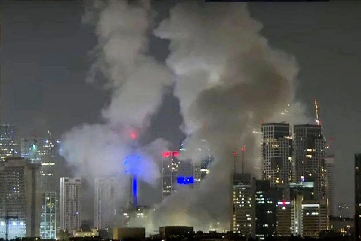 شعبه سفارت آمریکا در تل آویو در حمله موشکی ایران آسیب دید + ویدیو