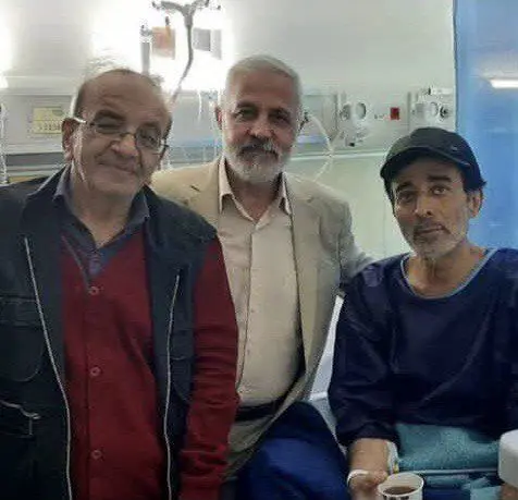 حمید طالقانی در بیمارستان