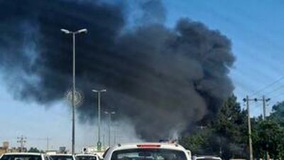 نزدیک ترین ویدئو از محل حادثه آتش سوزی در مشهد