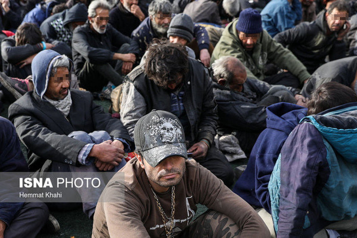 جمع‌آوری ۱۷۰۰ معتاد متجاهر در پایتخت