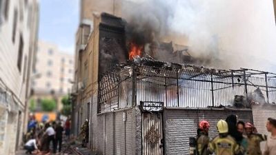 مینی بوس سرویس دانش آموزان دختر در آتش سوخت