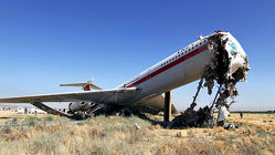 یک هواپیما در فرودگاه دشت ناز استان مازندران از سقوط نجات پیدا کرد