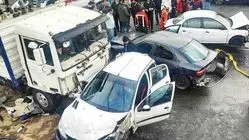 تصادف زنجیره‌ای در محور شهرضا - اصفهان ۵ مصدوم برجای گذاشت