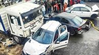 جزییات تصادف زنجیره‌ای 13 خودرو در تهران‌پارس