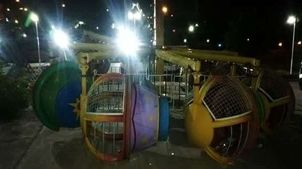 سقوط قطار شهربازی کرمان فاجعه آفرید